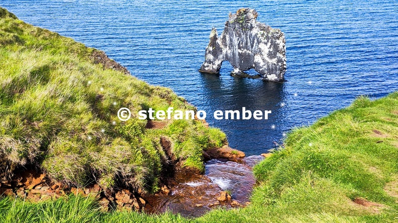 Coast with rock formation of Hvitserkur