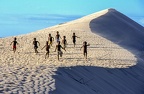 Dune with boys running at Soalara